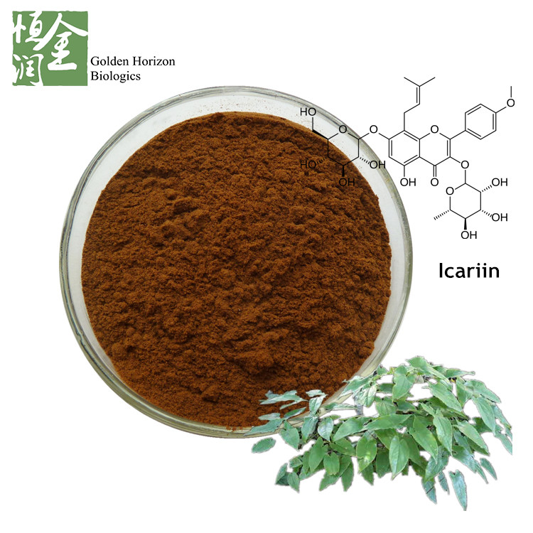 Wholesale Sex Improvement Herbal Leaf Extract Epimedium Icariin Powder 